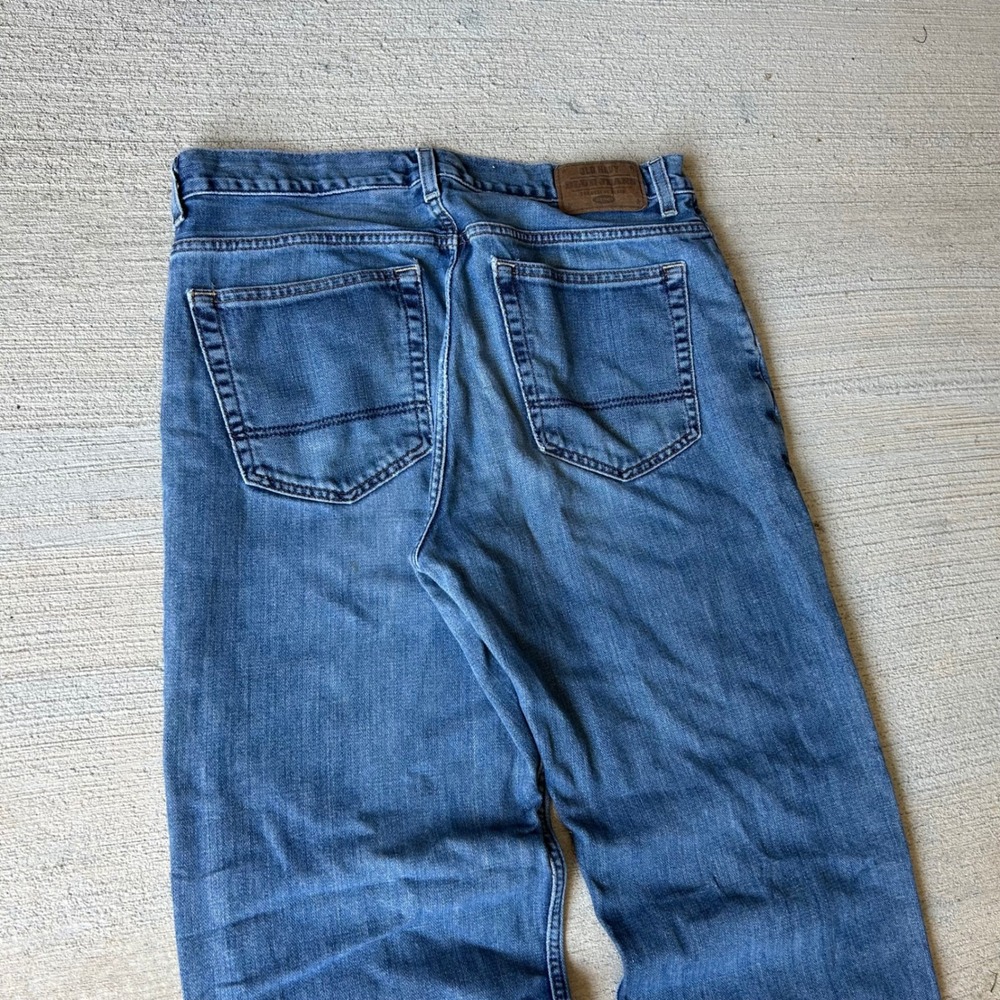 Vintage 2000s Y2K Old Navy baggy bootcut Blue faded Jeans - Picture 3 of 6
